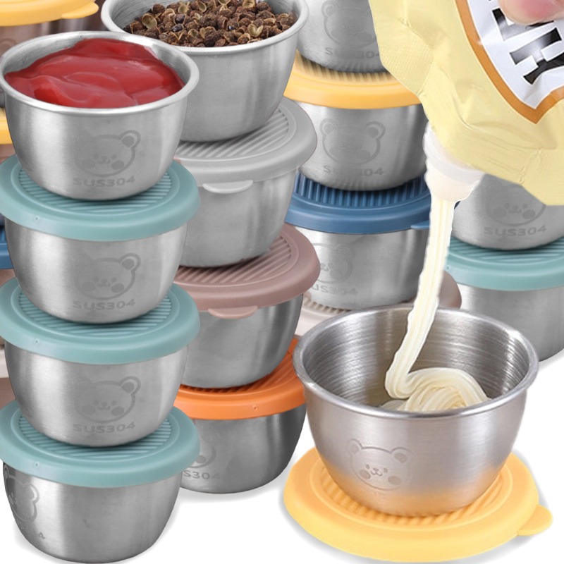 Sauce Dipping Cup - 10 szt. 50ml Szczelne pojemniki ze