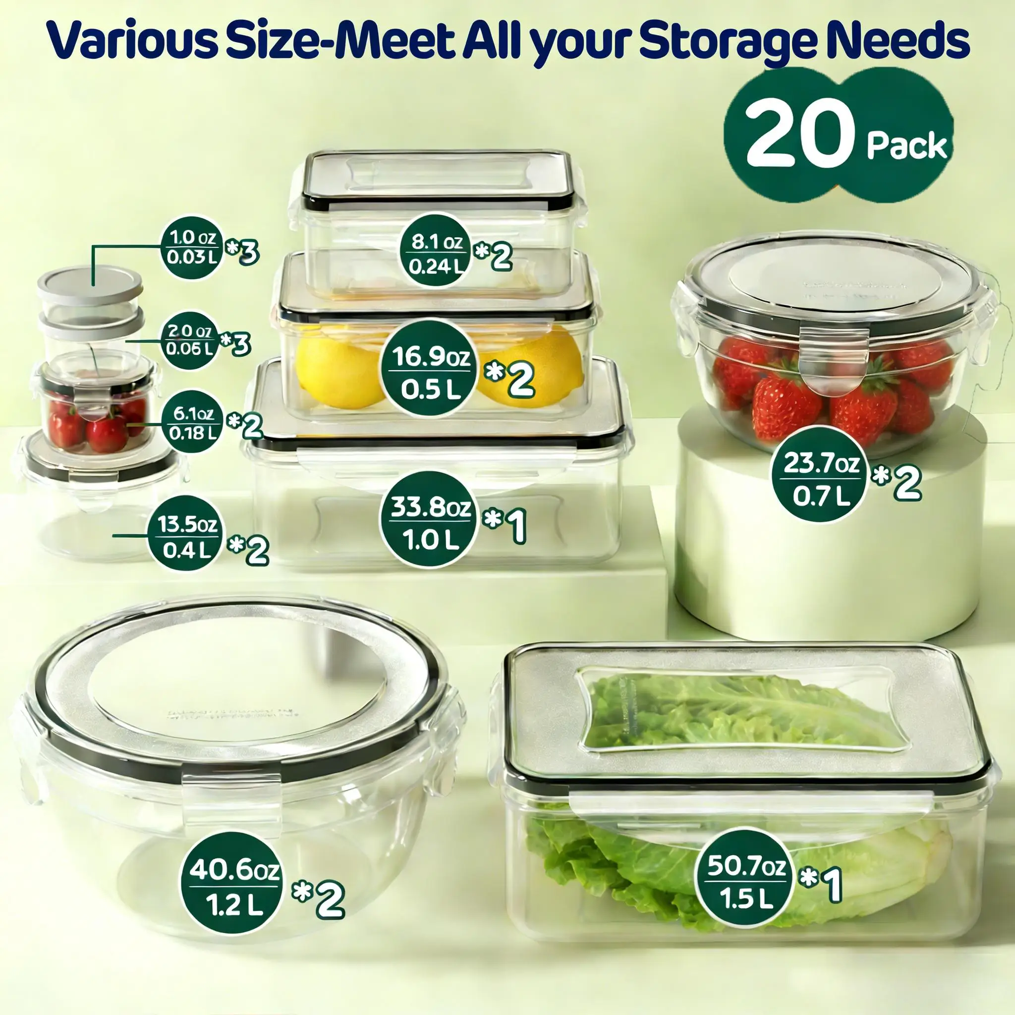 Zestaw 40/42/50/52/62 sztuk du – Meal Prep Kitchen recenzja i cena