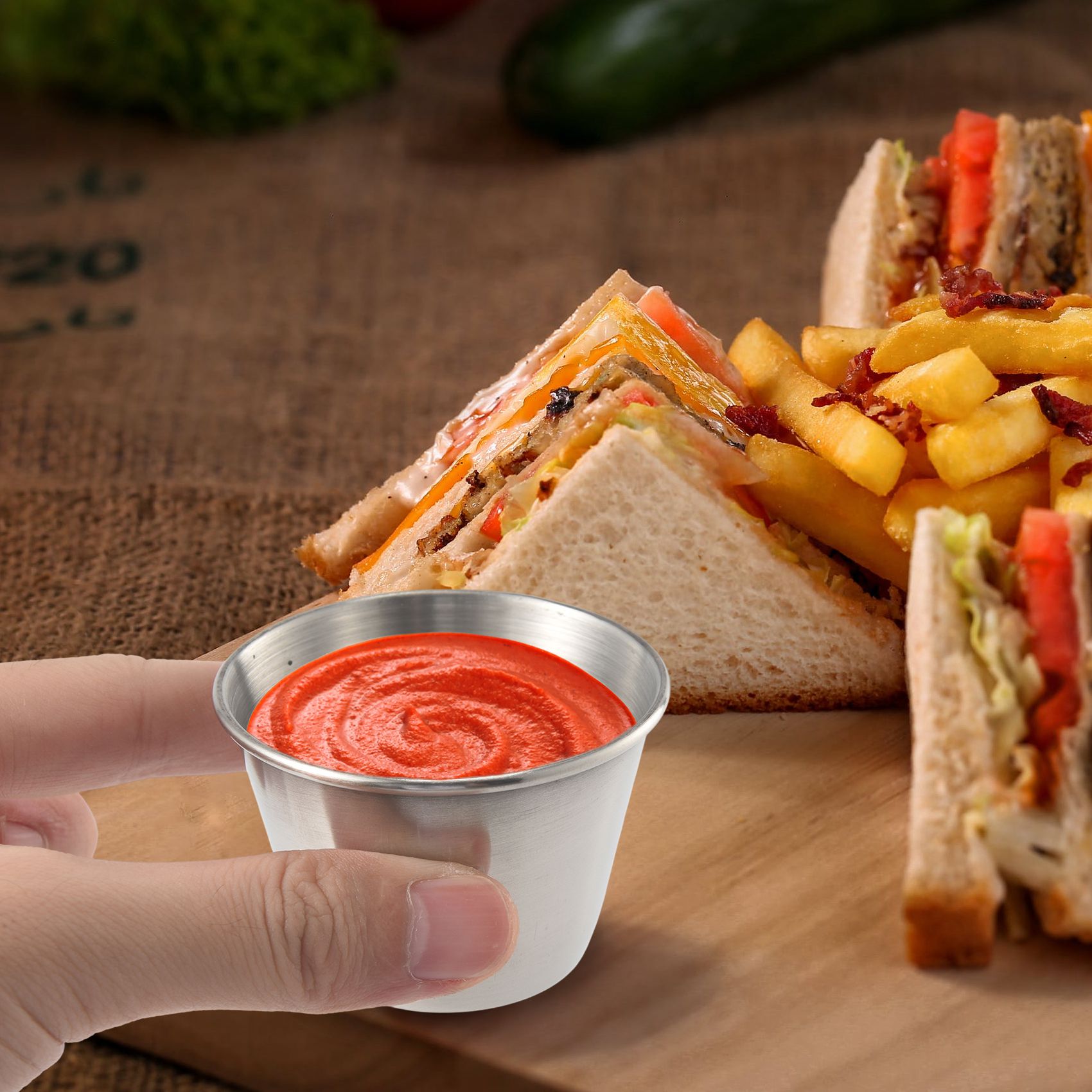 ABJI – zestaw 12 sztuk – wysok – Sauce Dipping Cup recenzja i cena