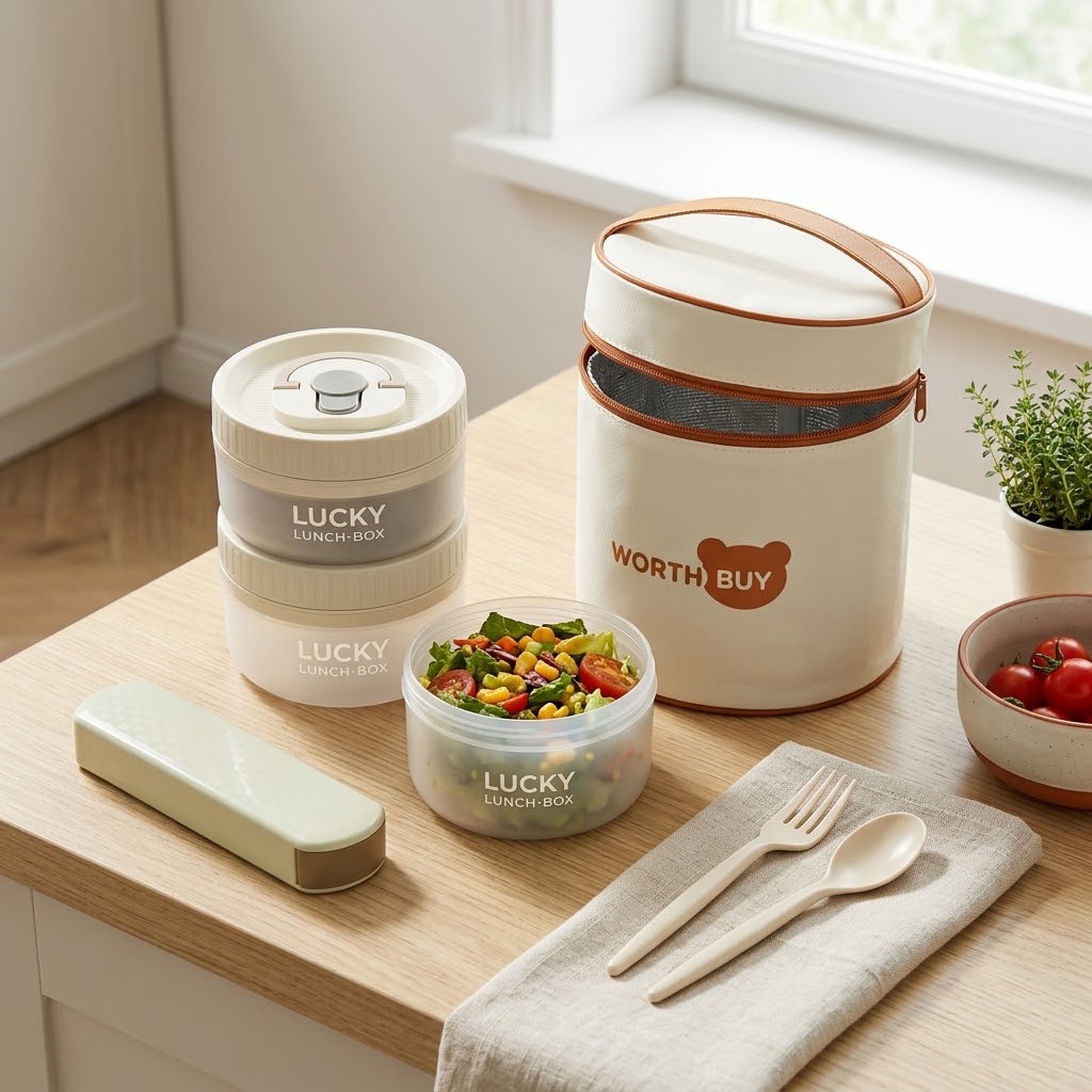 Okrągły pojemnik na lunch typu – Meal Prep Or Prep Meal recenzja i cena